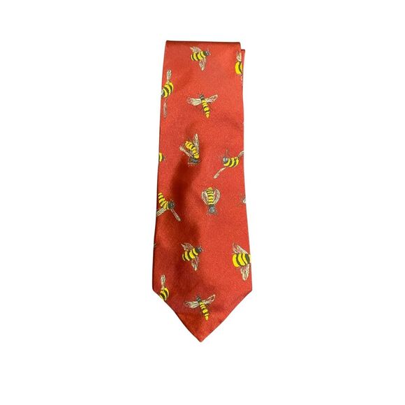 Perry Ellis men’s be print 100% silk necktie - Picture 2 of 4